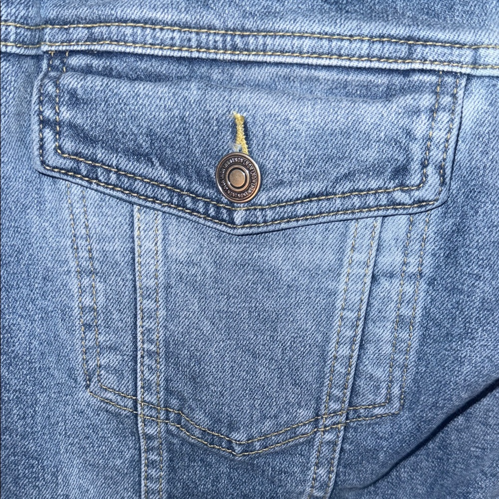 LNDN Blue Denim Jacket with Sherpa Lining NWT XS - Picture 4 of 8